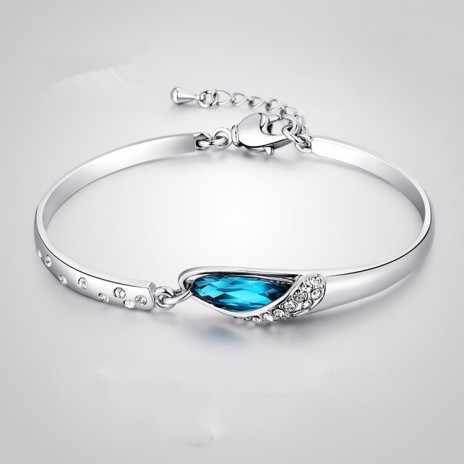 Korean Style Bracelet Austrian Crystal Glass Slipper Bracelet