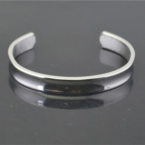 Fashionable Hot Selling Titanium Bracelet Concave Curvature Opening Couple Bracelet