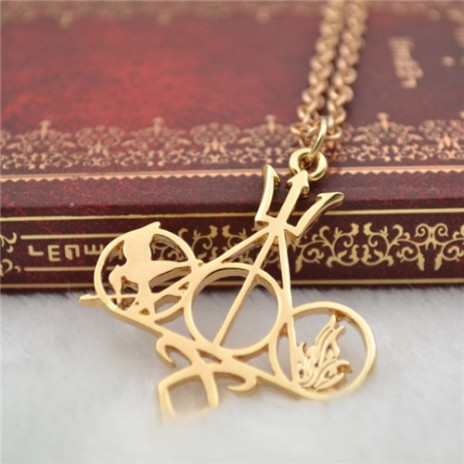 527 Angelic Power Necklace City Of Bones A Combination Of Gold And Silver Necklace