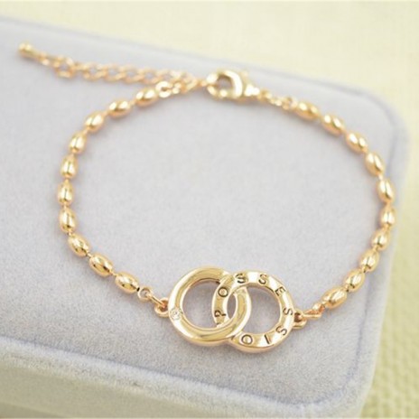 Korean Style New Jewelry Temperamental Fashionable Gold Diamond Plated Bracelet