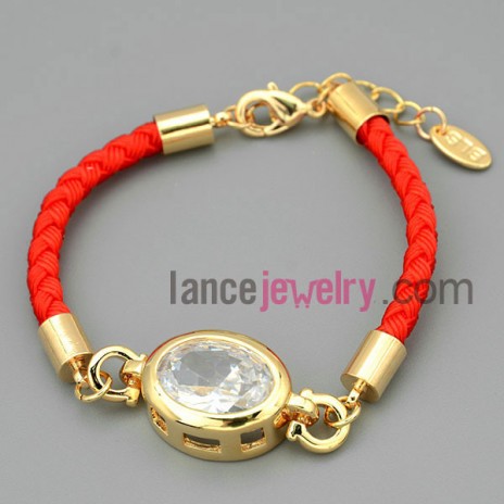 Fashion roundel chain link bracelet
