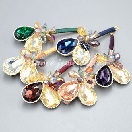 Shiny crystal decoration hair clip