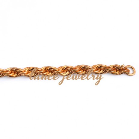 Thick copper chain,white and gold 