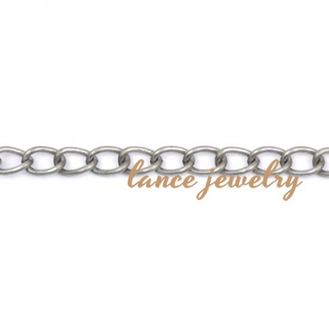 Supply Customized White/Gold Plated Iron Chain 