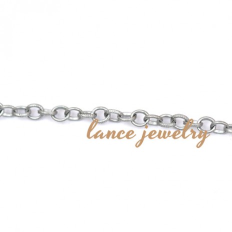 Wholesale linking circle silver iron chain