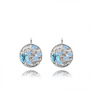 Korean Fashionable Style Full Diamond Swarovski Element Crystal Earrings