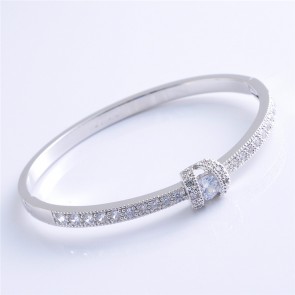 Fashion row diamond bracelet Korean zircon super flash jewelry inlaid zircon temperament ladies bracelet