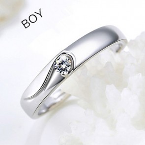 Factory Direct Wholesale 925 Sterling Silver Fly Side By Side Couple's Opening Ring