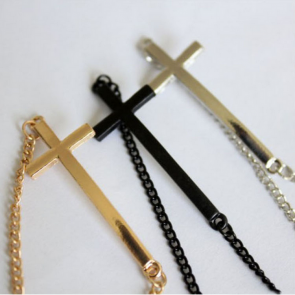 European And American Foreign Trade Jewelry Wholesale Unique Texture Paladin Cross Bracelet