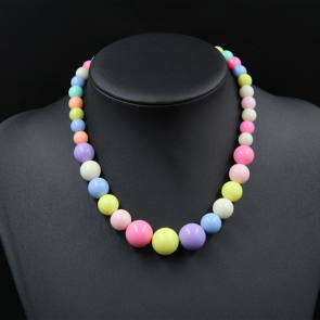 Korean New Style Fashionable Candy Color Necklace Colorful Beaded Children Sweater Chain Necklace