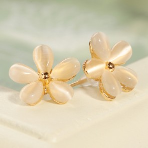 New Style Korean Jewelry Fashionable Fresh White Cute And Lovely Cherry Earrings