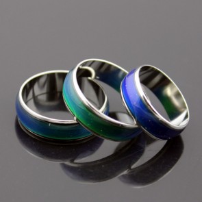 Fashionable Creative Individualized Mood Temperature Sensing Color Changing Ring 