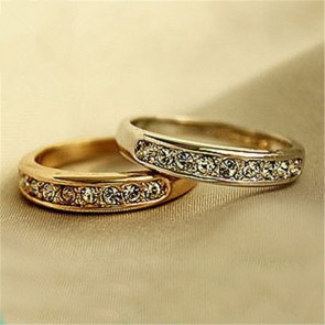 Yiwu Factory Direct Wholesale Graceful Single Row Fragmentary Diamond Tail Ring