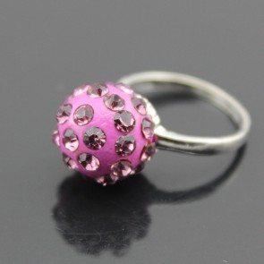 Factory Direct Wholesale High Quality Simple Fashionable Diamond Ball Ring 
