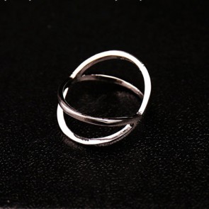 Yiwu Factory Wholesale X Shape Crossed Three-dimensional Pierced Female Finger Joint Ring