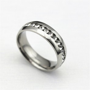 Yiwu Factory Wholesale Upscale Individualized Fashionable Single Row Diamond Ring