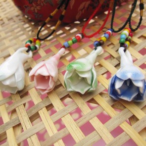 Creative Accessories Handmade Jewelry Necklace Jingdezhen High Temperature Firing Porcelain