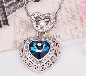 Top Selling Accessories The Heart Of The Ocean Crystal Necklace