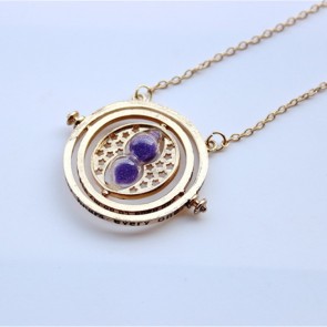 European And American Jewelry Wholesale Harry Potter Time Converter Hourglass Pendant Necklace