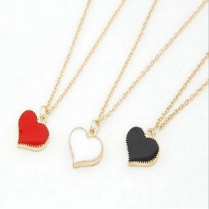 European And American Sweater Chain Lovely Heart-shape Pendant Necklace