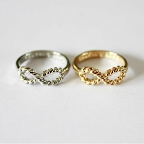 European And American Fashionable Jewelry Wholesale Mini Lucky Number 8 Ring