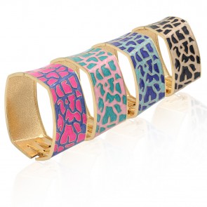 Leopard Skin Pattern Metal Bracelet Wholesale Bracelet