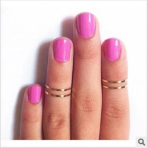 European and American Manufacturers Wholesale Trade Fine Polished Brass Ring Female Aesthetic Joints
