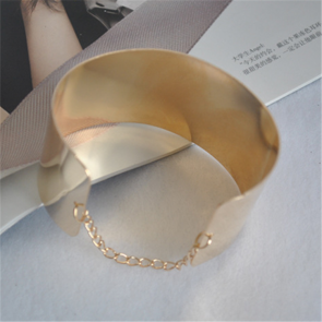 European And American Foreign Trade EXplosion Model Smooth Plating Surface Chain Opening Bracelet