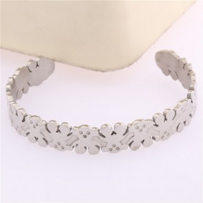 European And American Fashionable Jewelry Exquisite Bear Titanium Steel Bangles