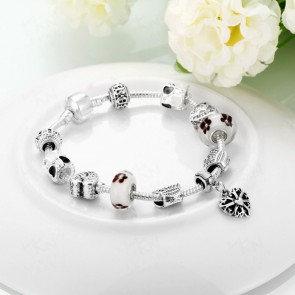 Factory Wholesale European and American Crystal and Bead Bracelet 