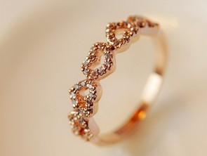 Factory Wholesale Love Heart Shape Exquisite Diamond Ring