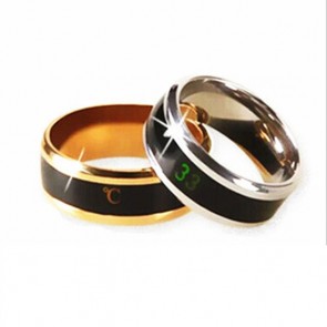 New Style Peculiar Hot Selling Temperature Measuring Ring Titanium Individual Fashionable Ring