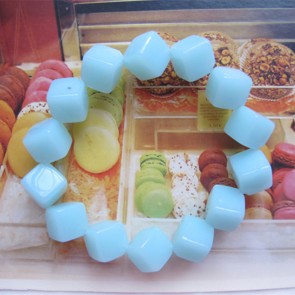 Yiwu Factory Wholesale Korean New Style Fashionable Candy-colored solid block Bracelet