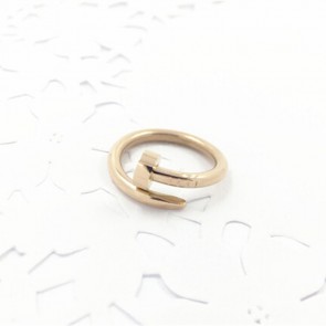 Factory Direct Wholesale Korean Fashionable Titanium Steel Screw Nail Couple Ring