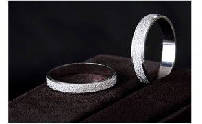 925 Sterling Silver Man And Woman Couple Ring Brushed Creative Ring