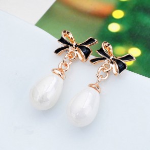 Korean Fashion Explosion Models Little Cherry Pearl Earrings Ear Hook Series