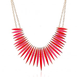 Original Single Personality Exaggerated Fluorescent Color Drip Accessories Necklace