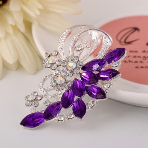 Europe and America Exaggerated Personality Selling Acrylic Gem Brooch Corsage Flowers