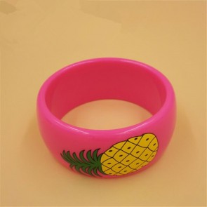 Classic Red Resin Bracelet Jewelry Color Light Resin Bracelet Exquisite Fashionable Bracelet