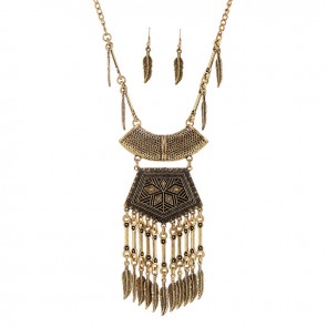 Tidal Range of European and American Fashion Retro Exaggerated Metal Coin Creative Tassel Necklace