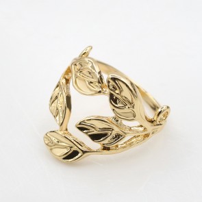 Korean Jewelry Wholesale Foliage Leaf Ring Love Rings Female Yiwu Jewelry Wholesale