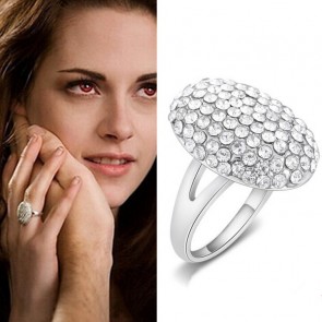 European Style Twilight Bella Wedding Ring Full Diamond Engagement Rings Zinc Alloy Jewelry