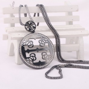 Upscale Wild Hollow Diamond Chain Length Sweater Factory Wholesale Necklace