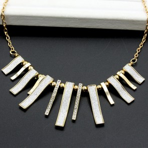 Long Strip White European Style Direct Factory Sale Black Rope String Necklaces