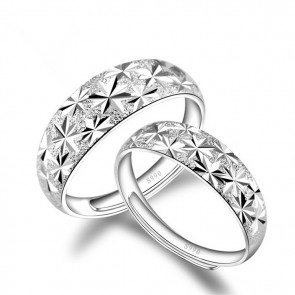 Factory Direct Wholesale 925 Sterling Silver Creative Full Stars Opening Ring