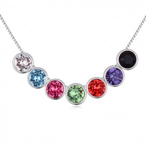 New Style Hot Foreign Trade Jewelry Swarovski Element Crystal Pendant Necklace