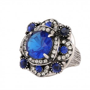 European And American Style Diamond Ring Fashionable Generous Agate Ring