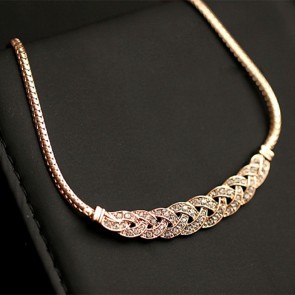 European And American New Style Neck Jewelry Wholesale Retro Wheat Short Paragraph Necklace