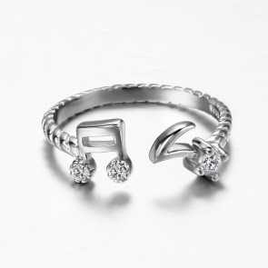 Factory Direct Wholesale New Style Fashionable Personalized Diamond Paved Opening Ring