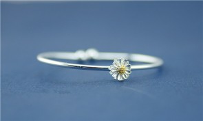 925 Sterling Silver Bracelet Korean Daisy Small Fresh Silver Jewelry Hypoallergenic Accessories